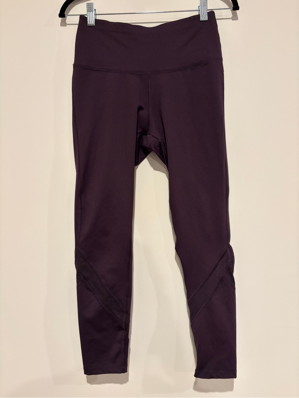 Apana High Rise 7/8 Length Stretch Yoga Leggings Eggplant Purple Size Small S